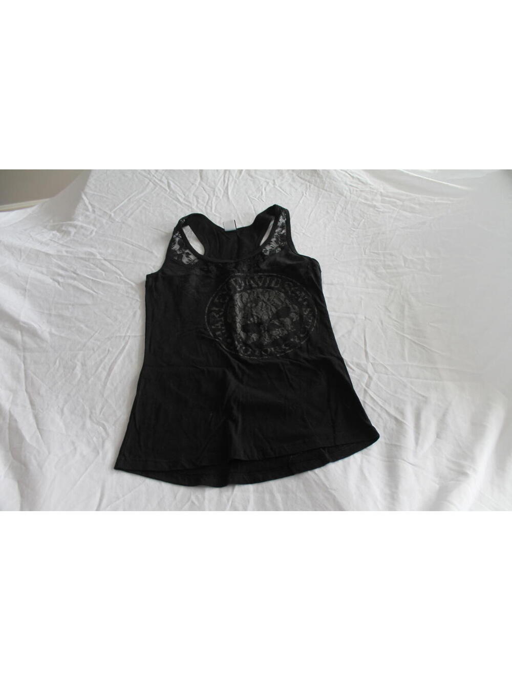 Harley-Davidson Women's Skull Lace Tank Top - Medium